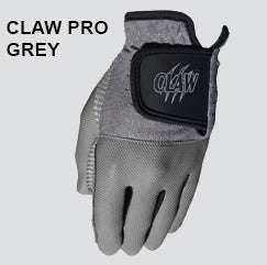 claw pro golf glove grey