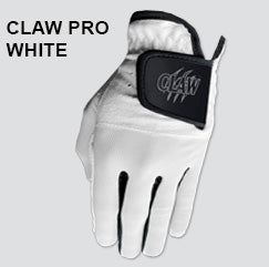 claw pro golf glove white