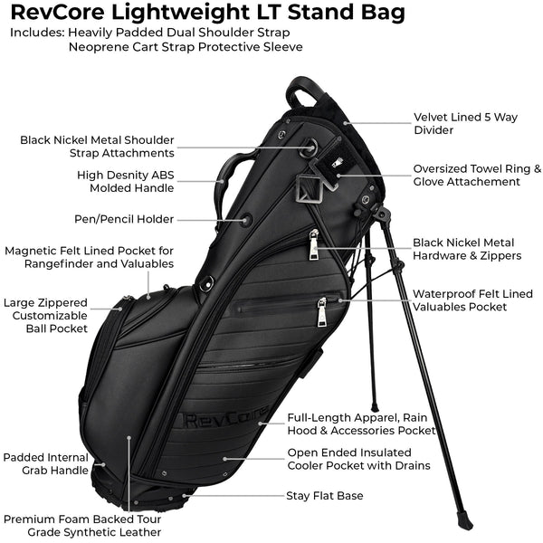 RevCore LT Lightweight Stand Bag copy - CaddyDaddy