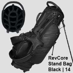 revcore stand golf bag black 14 way divider